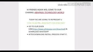 How to install whatsapp for windows 10