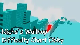 Nicho's Wallhop Difficulty Chart Obby (All Stages 1-113) (ROBLOX Obby)