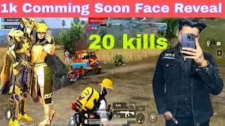 1K Comming Soon nd Face Raveal in BGMI Rush Gameplay Chicken Dinner 20 Kills Tabahi Gameplay #hery