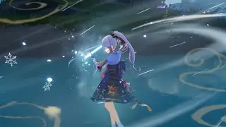 [Genshin Impact] Kamisato Ayaka’s burst without the zoom in the animation