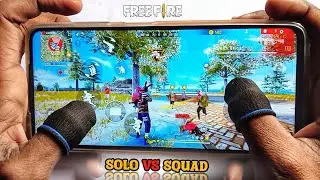 10 + 15 Kills ⚡ FULL HANDCAM - SOLO VS SQUAD GAMEPLAY || POCO X3 PRO 📲 FREE FIRE MAX