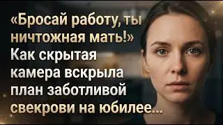 «Бросай работу, ты ничтожная мать!» Как скрытая камера вскрыла план заботливой свекрови на юбилее...