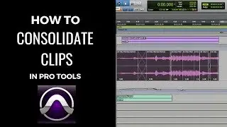 How To Consolidate Clips in Pro Tools