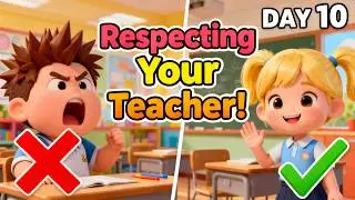 Good Behavior vs Bad Behavior at School | Classroom Manners for Kids | Day 10 