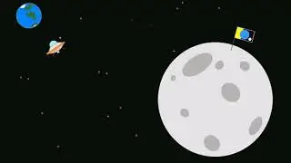 Мультик. НЛО. 1 часть. Инопланетянин летит на землю.