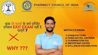 EXIT EXAM IMPORTANT UPDATE | DPEE BY NBEMS | PHARMAMINDS #dpharma #exitexam2024