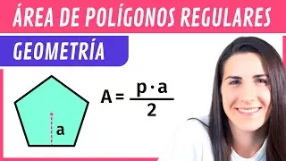 ÁREA de POLÍGONOS REGULARES 📝 Figuras Planas
