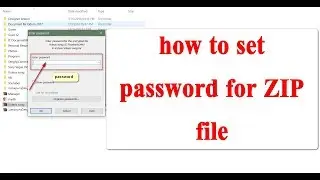 how to Create Password for ZIP file | របៀបដាក់ password លើ file rar
