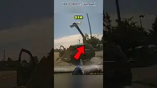 Road Rager Throws Axe At Car!