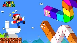 Super Mario Bros. but Mario & Triple Snakes in FUNNIEST Calamity Maze | Game Animation