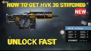 how to get hvk 30 tin stitched in cod mobile