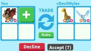 What People trade for a Mega Neon Bat Dragon|+Giveaway| Roblox Adopt Me