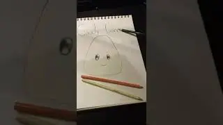 How to draw a candy corn in 15 seconds lol