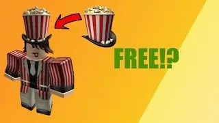 How to get the limited Showtime Bloxy Popcorn Hat for FREE! (ROBLOX)