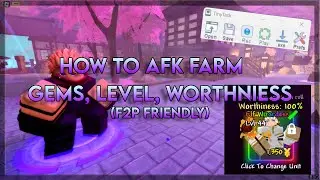 How To Auto Farm Gems, EXP And Worthiness｜Anime Defenders [🎉RELEASE]