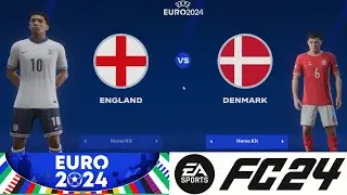 🛑 FC24 - England vs Denmark UEFA EURO 2024 Match PC 60FPS #judebellingham #harry #marathigaming