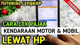 cara cek pajak kendaraan bermotor , LEWAT HP