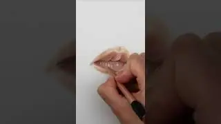 Drawing Baby Lips with Colored Pencils 