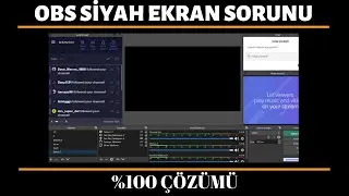OBS Siyah Ekran Sorunu ve %100 Çözümü Güncel 2020 