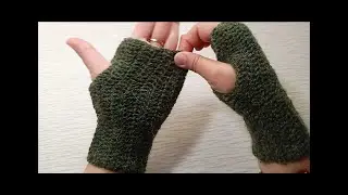 Wool fingerless gloves hand made for beautiful girls/ Dastany/wool fingerless gloves crochet- crosia