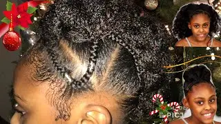 Kynnedy Xmas Pagent Updo with slayed Edges | Arkin Argan Oil Super Hold Edge Control  Shlinda1