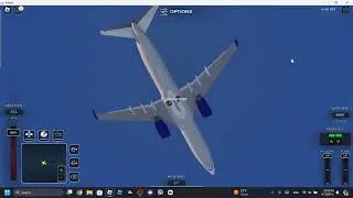 Full cockpit view Project flight 737 from Punta cana to Gatwick United Airlines livery