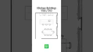 Kitchen lighting scheme: YES / NO