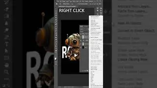 Making A Photo Collage Behind The Text In Photoshop #shorts