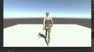 Female and male walk cycle blending