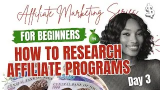 HOW TO RESEARCH PROFITABLE AFFILIATE PROGRAMS | MAKE MONEY ONLINE WITH AFFILIATE MARKETING 2024 ✅