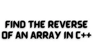 Lec #44-Program How to find the reverse of an array| how to reverse an array|reverse order of array