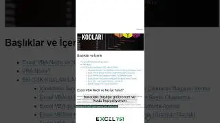 Excel'de Sayfa Renklerini Gradyan Geçişli  Yapmak | EXCEL 751  #excel751
