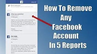 How To Remove Any | Facebook Account | In 5 Reports | 2018 - 2019 | Helping Zone