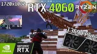 🚀 RTX 4060 + Ryzen 5 5600X 🚀 1720x1080 · LOW Meshes · FORTNITE Competitive Settings