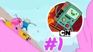 Adventure Time Ski Safari GamePlay #1 Candy Kingdom
