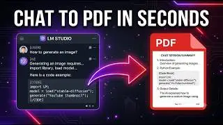 How to Export LM Studio Chats to PDF (Fast & Easy Method)