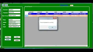 Update record from database using c# & SQL