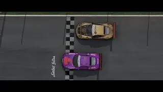 Super Tight Finish, Final 2 Laps of 45min Battle - Anjaroo (gold) & Gosset (purple) - AMS2