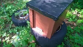 Ловушка для пчел на пасеке.