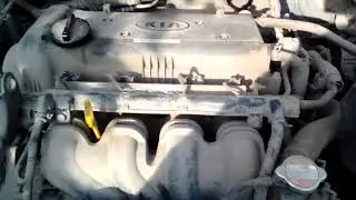 Звук работы двигателя гамма G4FC на смеси масла из М-8В (автол)20w-20 и 10w-30 ТНК  Промывка