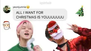 skz and txt texts: christmas special 🎄