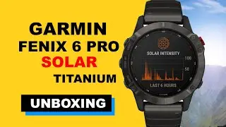 Garmin Fenix 6 Pro Solar Titanium Carbon Gray DLC Unboxing HD (010-02410-23)