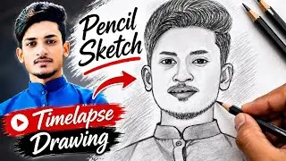 Photo to Pencil Sketch | art:04 | Timelapse drawing
