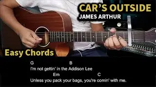Car's Outside - James Arthur | Guitar Tutorial | Guitar Chords