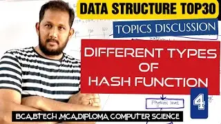Different types of Hash function || Data structure