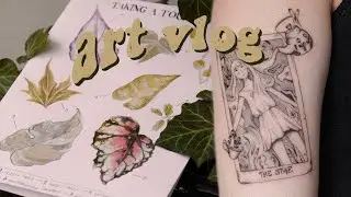 COZY ART VLOG ♡ tattooing, art school, decorating