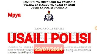 🔴MPYA: MAJINA YA AJIRA ZA POLISI 2024 DOWNLOAD HAPA PDF