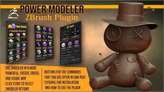 Low Poly Modeling with ZBrush and Power Modeler plugin for ZBrush by Artistic Squad