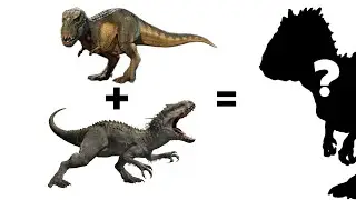 Indominus Rex + Vastatosaurus Rex Dinosaur Fusion Drawing