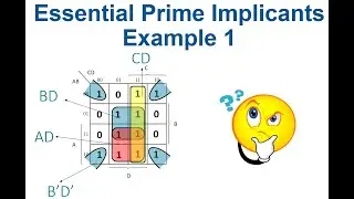[30] Prime Implicant and Essential Prime Implicants - Example 1